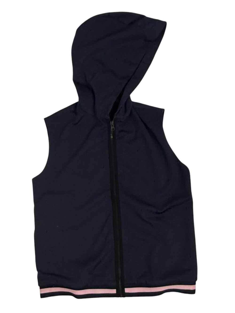 NWT Ultracor Sleeveless Hoodie Vest Navy Pink S